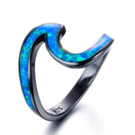 Wave Shaped Fire Opal RingRing7Blue