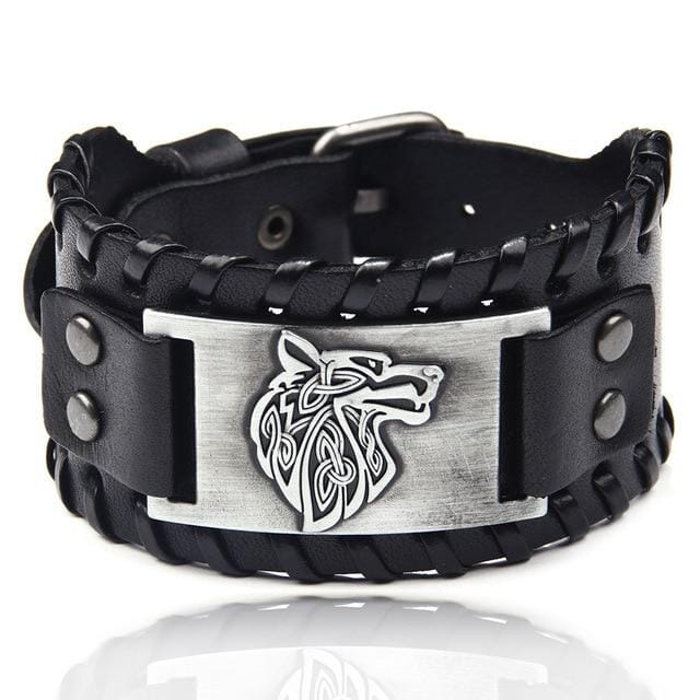 Punk Braided Rope Leather Cuff BraceletBraceletStyle 23