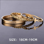3pcs Set Stainless Steel WWJD BraceletBracelet