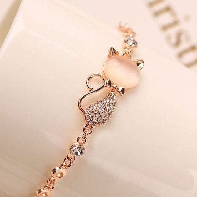 Rose Gold Cute Cat BraceletBracelet