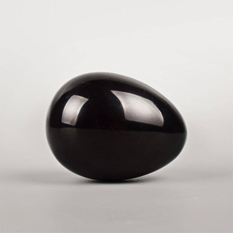 Natural Obsidian Yoni Egg Set With WandYoni Eggs