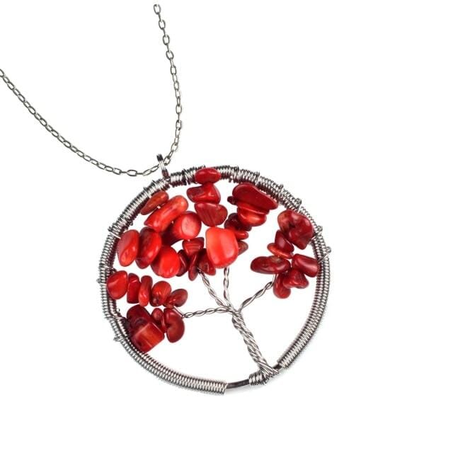 Tree of Life Branch Wiring Pendant NecklaceNecklace