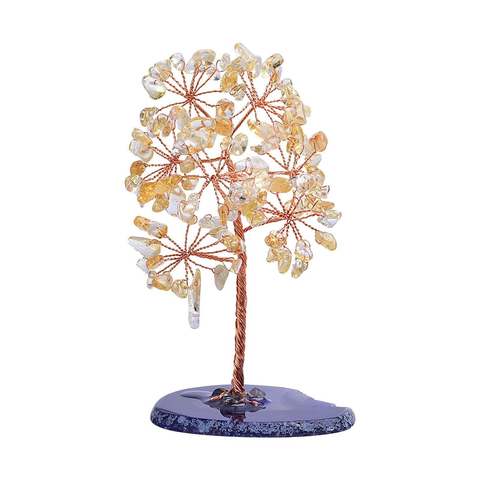Natural Citrine Tree OrnamentHome Decor