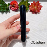 1pc Crystal Stone Body Massage Yoni Healing WandWandObsidian