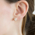 Mini Lantern Moonstone EarringsEarrings