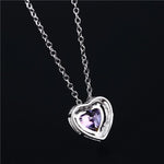Swarovski Heart Shape Amethyst PendantPendant