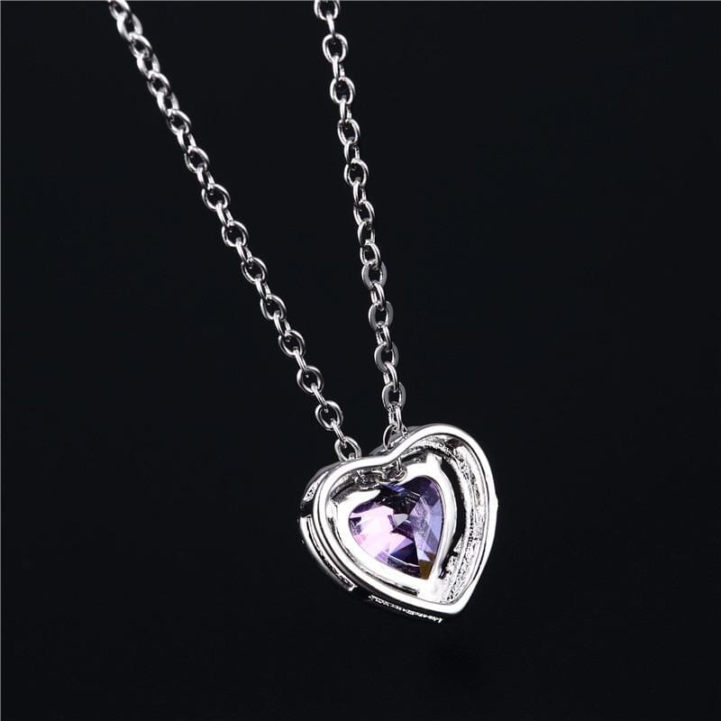 Swarovski Heart Shape Amethyst PendantPendant