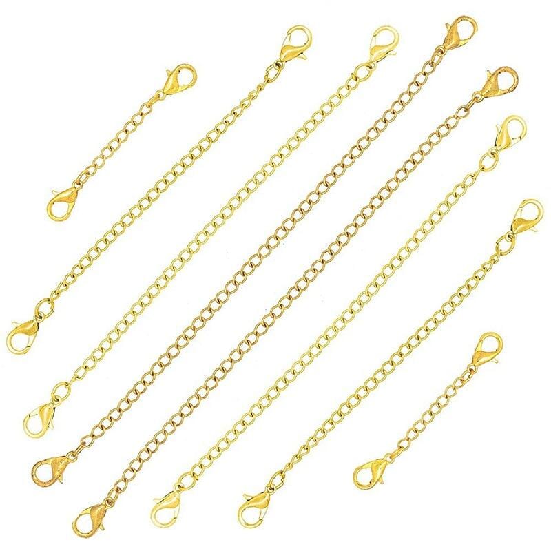 5pcs Stainless Steel Necklace/Bracelet ExtenderExtenderGold75mm