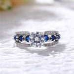 Special Novel Designed CZ Sapphire RingRing