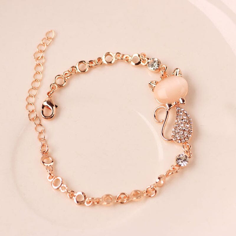 Rose Gold Cute Cat BraceletBracelet