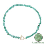 Boho Fashion Aventurine and other Stone Chips ChokerNecklace6 Aventurine