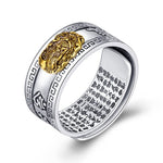 Wealth and Lucky Adjustable Ring and Beaded BraceletJewelry SetRing E