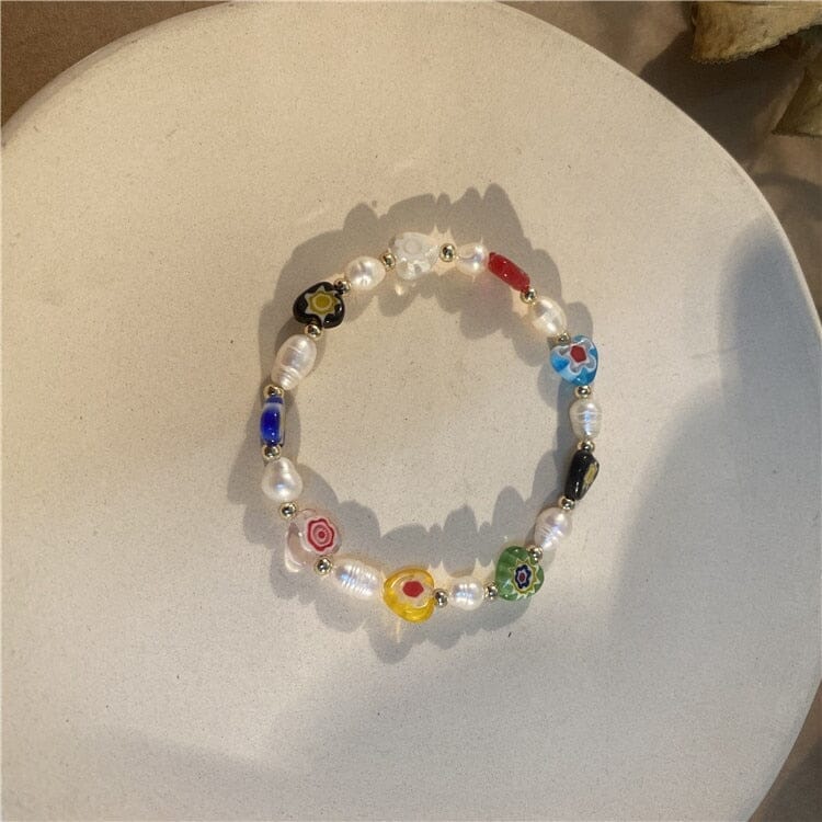 Pretty Double Layered Adjustable BraceletBraceletColorful