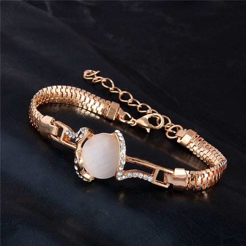 Shiny Austrian Crystal Moonstone Design BraceletBracelet
