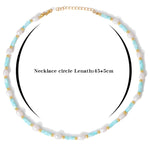 Mother of Pearl Shell NecklaceNecklace3 blue shell