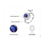 Fashion Statement Created Sapphire Ring - 925 Sterling SilverRing