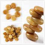 Assorted 7 pieces/lot Palm Stone Jade Crystal Reiki Healing Chakra With Free PouchRaw Stone