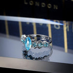 Aquamarine Stone White Gold RingRing