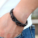 Infinity Logo Leather BraceletBracelet