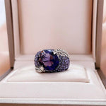 Luscious Amethyst Ring - 925 Sterling SilverRing