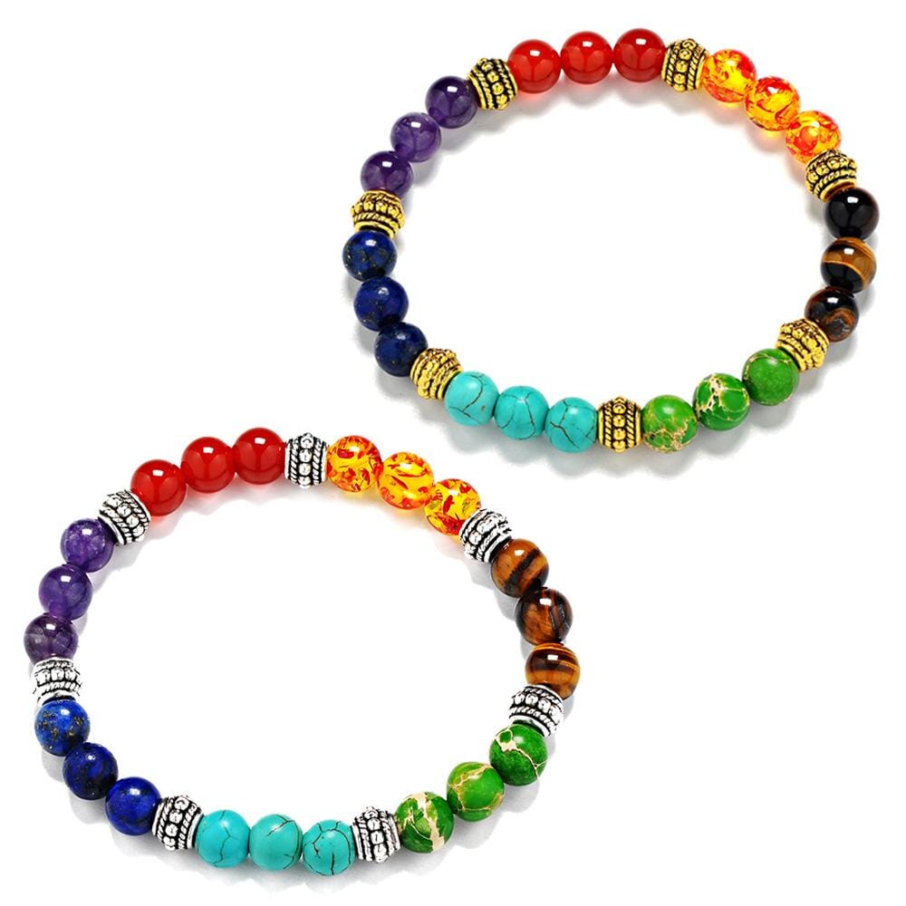 7 Chakra Natural Stone Crystal BraceletBracelet