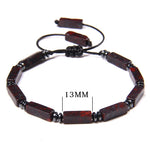 Square Tube Shape Adjustable Bloodstone BraceletBracelet