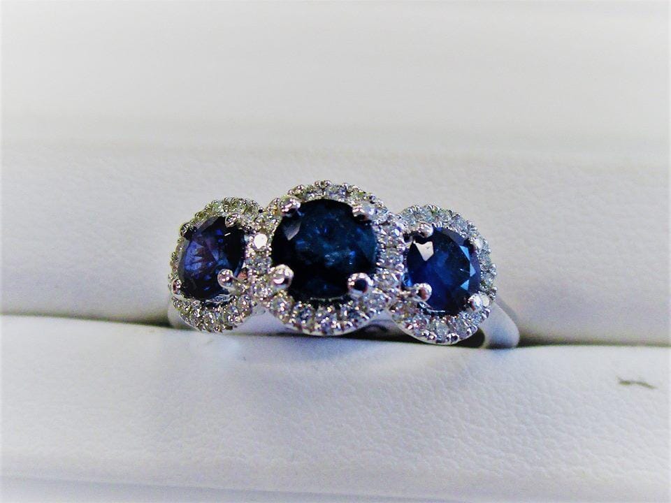 Magnificent Triad Sapphire RingRing