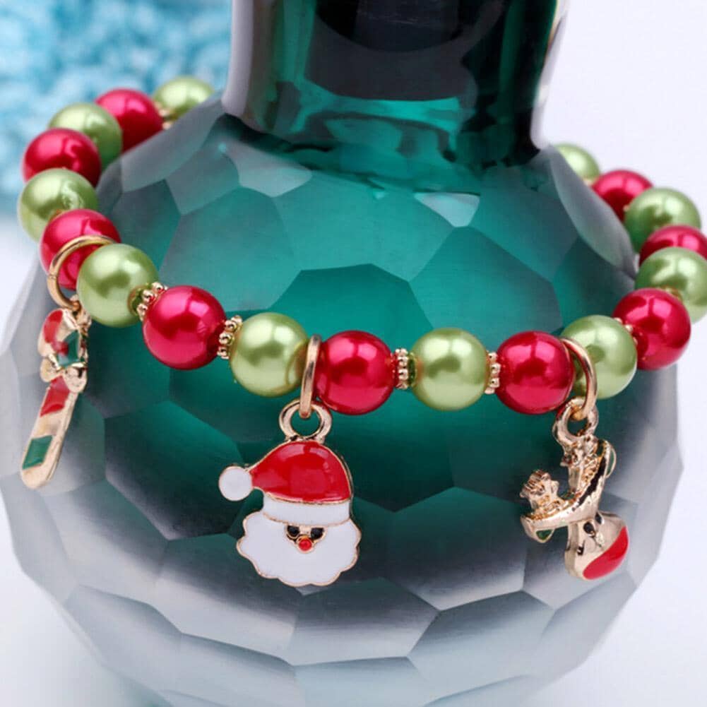 Reindeer, Santa Christmas BraceletBracelet