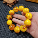 Big Amber Beaded BraceletBracelet22mm