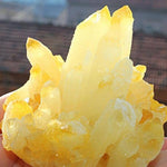 Natural Yellow Citrine Quartz Crystal ClusterRaw Stone