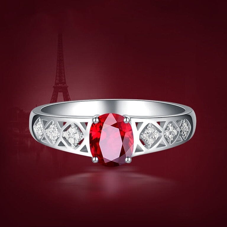 Simple Fashion Brilliant Sapphire Adjustable Ring - 925 Sterling SilverRing