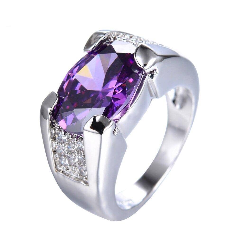 Amethyst White Gold RingRing9