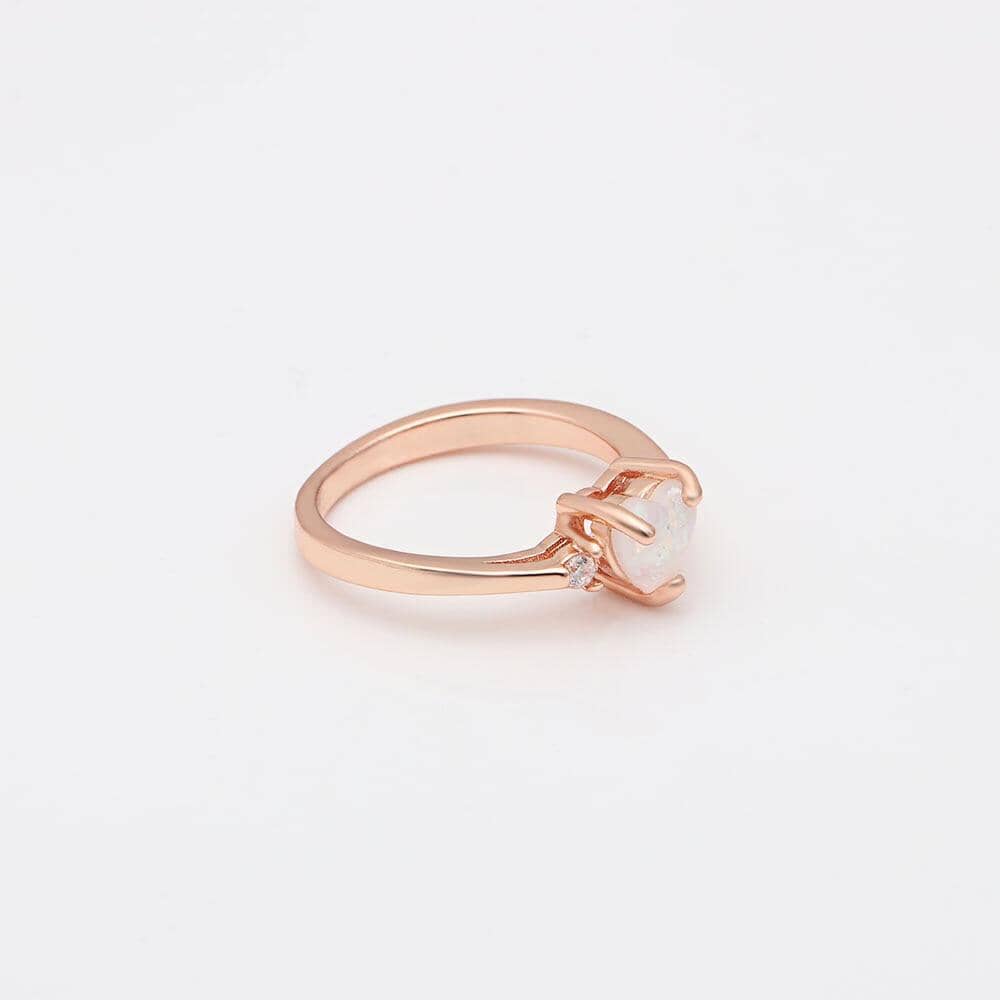 Pink Cupid Fire Opal Heart RingRing