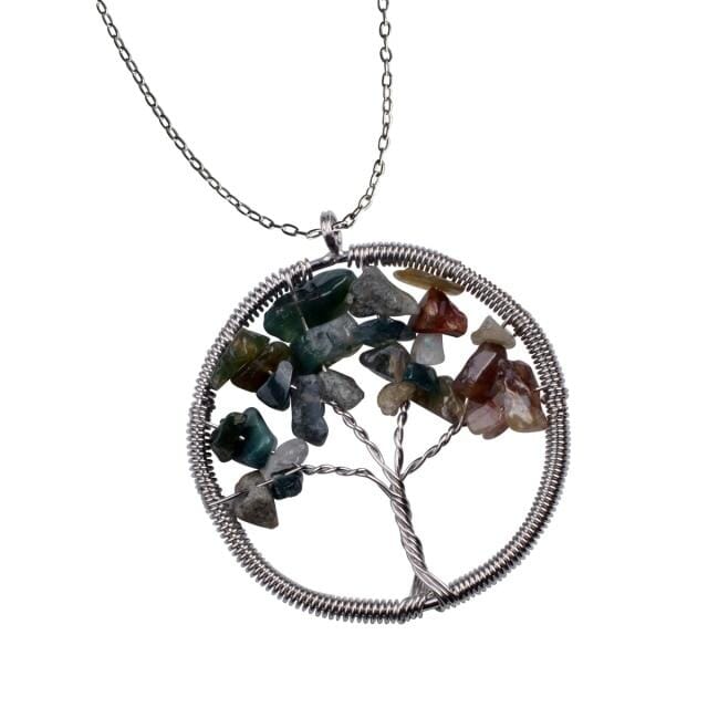 Tree of Life Branch Wiring Pendant NecklaceNecklace