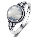 Natural Moonstone Bohemian Round RingRing9