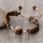 Natural Tiger Eye Stone Yoga Wrap BraceletBraceletStyle-2