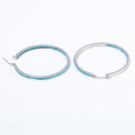 Crystal Stone Hoop EarringsEarrings