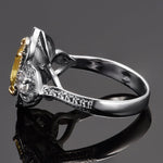 Precious Citrine Ring - 925 Sterling SilverRing