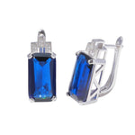 925 Sterling Silver Multicolors Stone Topaz Stud EarringsEarrings