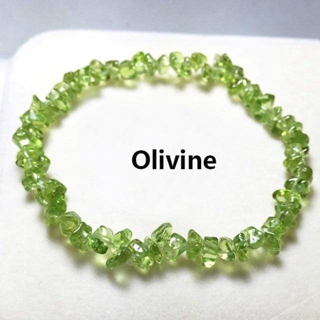 Natural Crystals Bead BraceletsBraceletOlivine