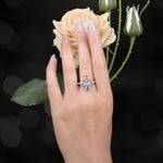 Cicada Enamel Natural Citrine Ring - 925 Sterling SilverRing