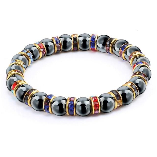 Classic Hematite Stone BraceletBraceletMulticolor