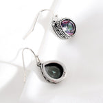 Vintage Rainbow Mystic Topaz Drop Dangle Hook EarringsEarrings