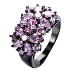 Pink Sapphire Black Gold RingRing7