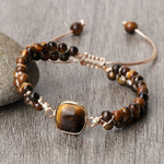 Natural Tiger Eye Stone Yoga Wrap BraceletBracelet
