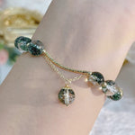 Green Ghost Chorite Crystals Beaded Strand BraceletBracelet