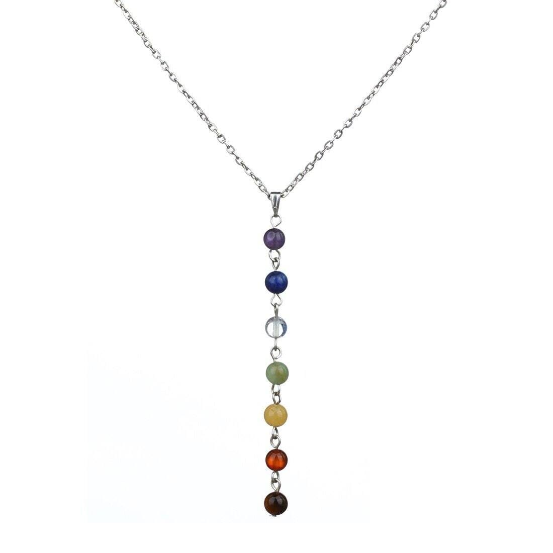 Gem Stone Healing Dowsing Reiki ChakraNecklace