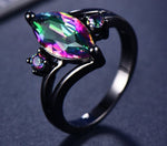 Purple Sapphire Black Gold RingRing
