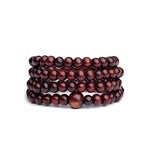 Natural Sandalwood Buddhist Meditation BraceletBraceletred
