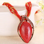 Reiki Ball Opal Stone NecklaceNecklace